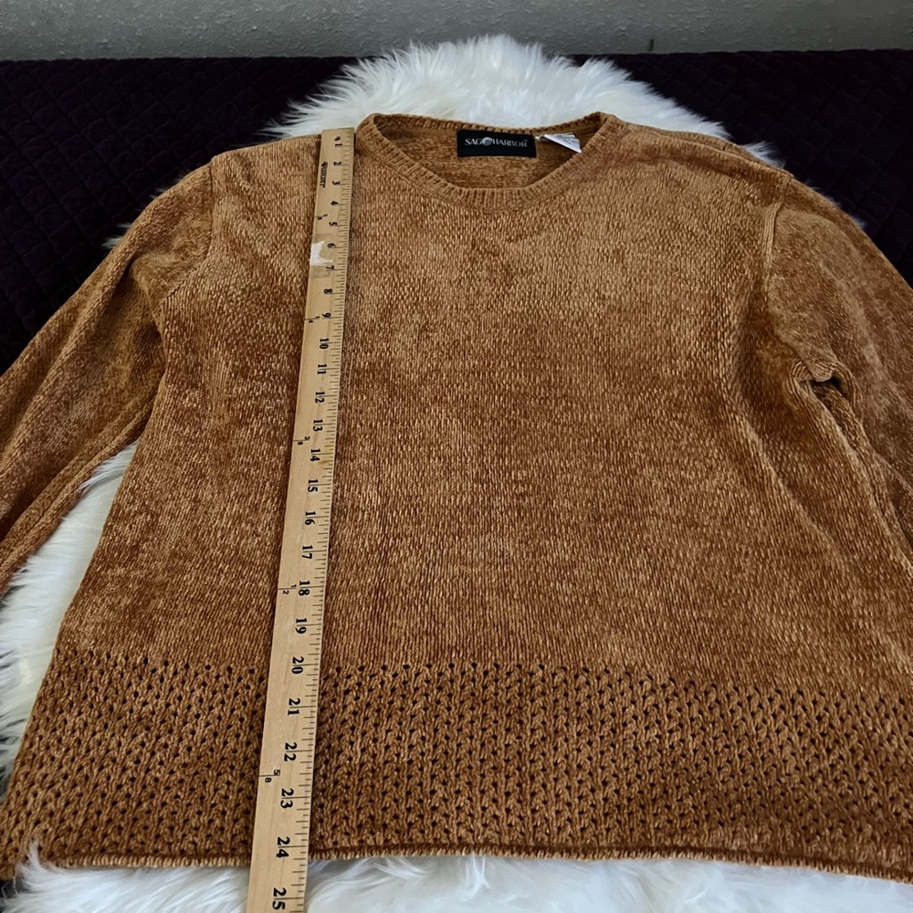 Sag Harbor Womens Brown  Sweater